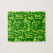 Grüne Baumstruktur Puzzle (Horizontal)