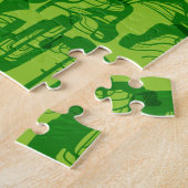 Grüne Baumstruktur Puzzle (Seite)