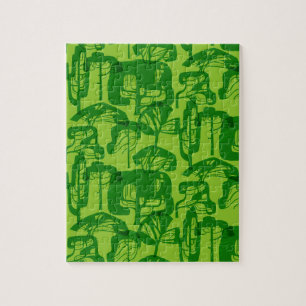 Grüne Baumstruktur Puzzle