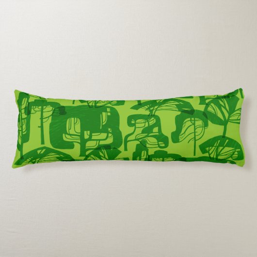 Grüne Baumstruktur Seitenschläferkissen (Vorderseite)