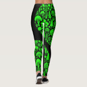 Grüne Baumwälder Leggings (Rückseite)
