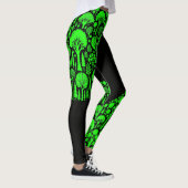Grüne Baumwälder Leggings (Rechts)