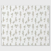 Grüne Baumwaldmuster Geschenkpapier (Flach)