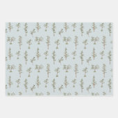 Grüne Baumwaldmuster Geschenkpapier Set (Vorderseite)