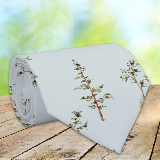 Grüne Baumwaldmuster Krawatte