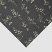 Grüne Baumwaldmuster Seidenpapier (Detail)