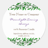 Grüne bearbeitbare Seife bearbeitbar Kleine 1 ½" Runder Aufkleber (Vorderseite)