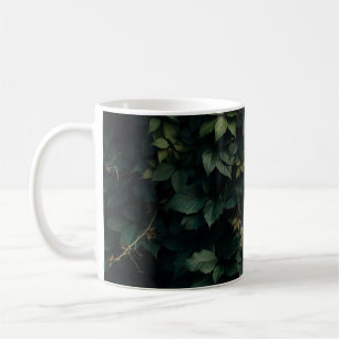 GRÜNE BEBAUTE PFLANZE KAFFEETASSE