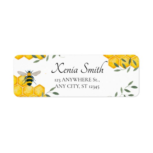 Grüne Bee Simple Ästhetische Honeycomb Rückkehr (Vorne)