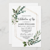 Grüne Beerdigung Feier zum Leben Einladung (Vorne/Hinten)