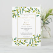 Grüne Beerdigung zur Beerdigung des Lebens Einladu Einladung (Stehend Vorderseite)