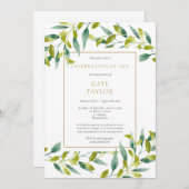 Grüne Beerdigung zur Beerdigung des Lebens Einladu Einladung (Vorne/Hinten)