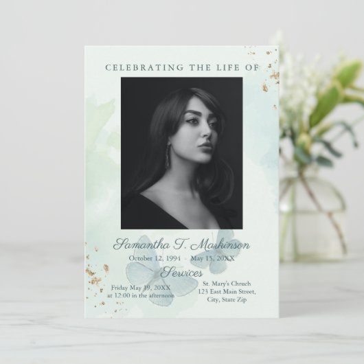 Grüne Beerdigungsleistungen für Schmetterlinge Programm (Stehend Vorderseite)