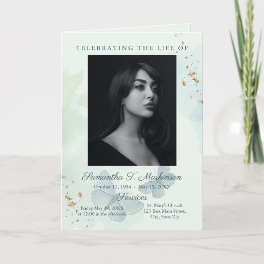 Grüne Beerdigungsleistungen für Schmetterlinge Programm (Vorderseite)