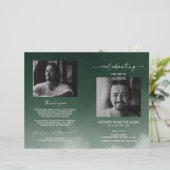 Grüne Beerdigungsreihenfolge des Dienstfaltenprogr (Stehend Vorderseite)