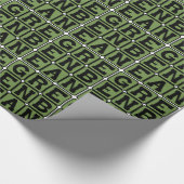 Grüne Beere, Gemüse Geschenkpapier (Ecke)