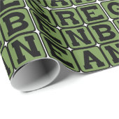 Grüne Beere, Gemüse Geschenkpapier (Rolleneckpunkt)