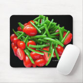 Grüne Beere und Tomaten Mousepad (Mit Mouse)
