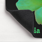 Grüne Begonia individuell anpassbare Mousepad (Ecke)