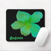Grüne Begonia individuell anpassbare Mousepad (Mit Mouse)