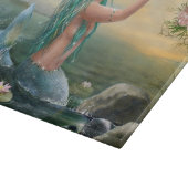 grüne behaarte Meerjungfrau Schneidebrett (Ecke)