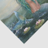 grüne behaarte Meerjungfrau Seidenpapier (Ausschnitt)