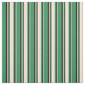 Grüne, beige und schwarze Linien Stoff (Muster)
