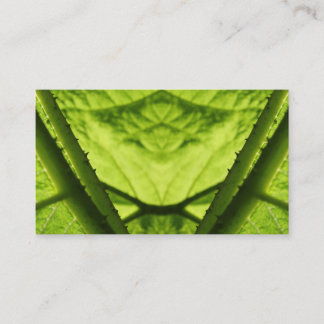 Grüne belaubte Digital Art. Visitenkarte