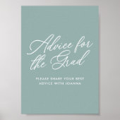 Grüne Beratung für das Grad-Zeichen Poster (Vorne)