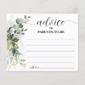 Grüne Beratung für Mama & Vater Kinderduschkarte Flyer (Vorne)