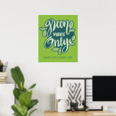 Grüne Bereiche für benutzerdefinierten Text Poster (Heimbüro)