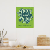 Grüne Bereiche für benutzerdefinierten Text Poster (Küche)