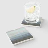 Grüne Berge Steinberg Untersetzer (Seitenansicht)