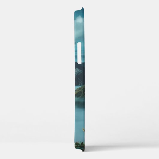 GRÜNE BERGE, UMGEBEN VON WEISSEN STRÄNDEN Case-Mate iPhone HÜLLE (Rückseite / Rechts)