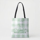 Grüne Berge und Martinis Bachelorette Tasche (Vorderseite)