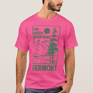 Grüne Berge Vermont Familienurlaub Wandern T-Shirt