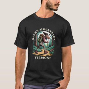 Grüne Berge Vermont VT Berge Wanderweg  T-Shirt