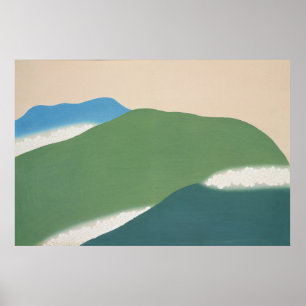 Grüne Berge von Momoyogusa (1909) von Kamisaka Poster