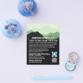 Grüne Berglandschaft, Wandern & Klettern Werbung Flyer (Einzeln)