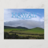 Grüne Berglandschaften auf Hawaii Postkarte (Vorderseite)
