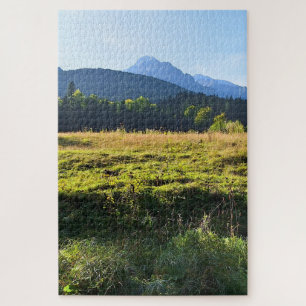 Grüne Bergwiese – Wilde Natur Rumänien Puzzle