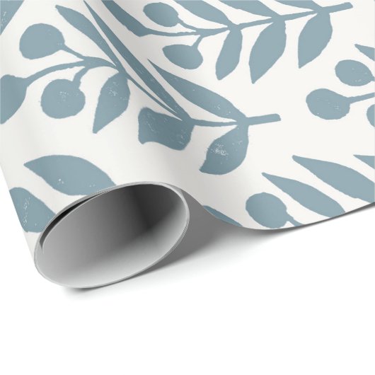 Grüne Berryden Geschenkpapier (Rolleneckpunkt)