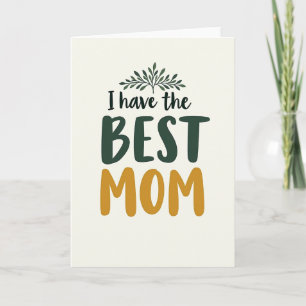 Grüne beste Mama Muttertagskarte Karte