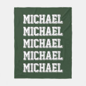 Grüne Bezeichnung für benutzerdefinierte Varianten Fleecedecke (Vorderseite)