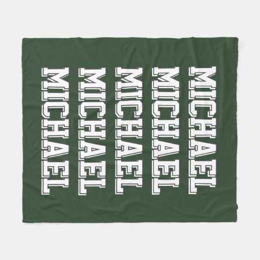 Grüne Bezeichnung für benutzerdefinierte Varianten Fleecedecke (Vorderseite (Horizontal))