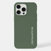 Grüne Bezeichnung für Farbblöcke Modernes Minimali iPhone Hülle (Rückseite)