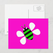 Grüne Biene Postkarte (Vorne/Hinten)
