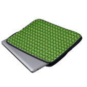 Grüne Bienenstock Laptopschutzhülle (Vorne Knopf)