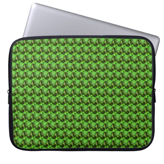 Grüne Bienenstock Laptopschutzhülle (Vorderseite)