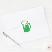 Grüne Bieraufkleber Runder Aufkleber (Umschlag)